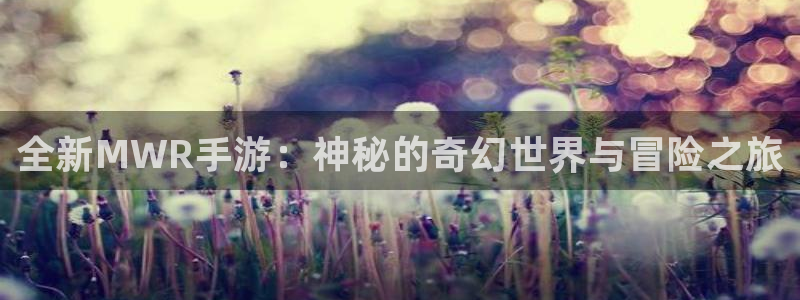 多彩娱乐平台官方网站：全新MWR手游：神秘的奇幻世界与冒险之